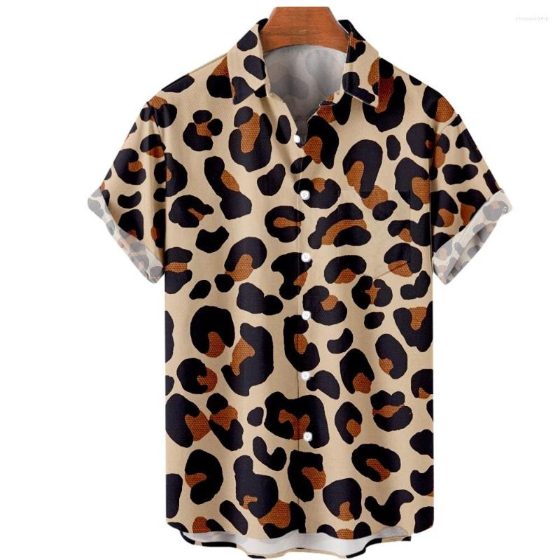 Men's Casual Shirts Summer Beachwear Button Men's Leopard Print Tops Fashion Short Sleeve Lapel Hawaiian Shirt
Men's Casual Shirts Summer Beachwear Button Men's Leopard Print Tops Fashion Short Sleeve Lapel Hawaiian Shirt