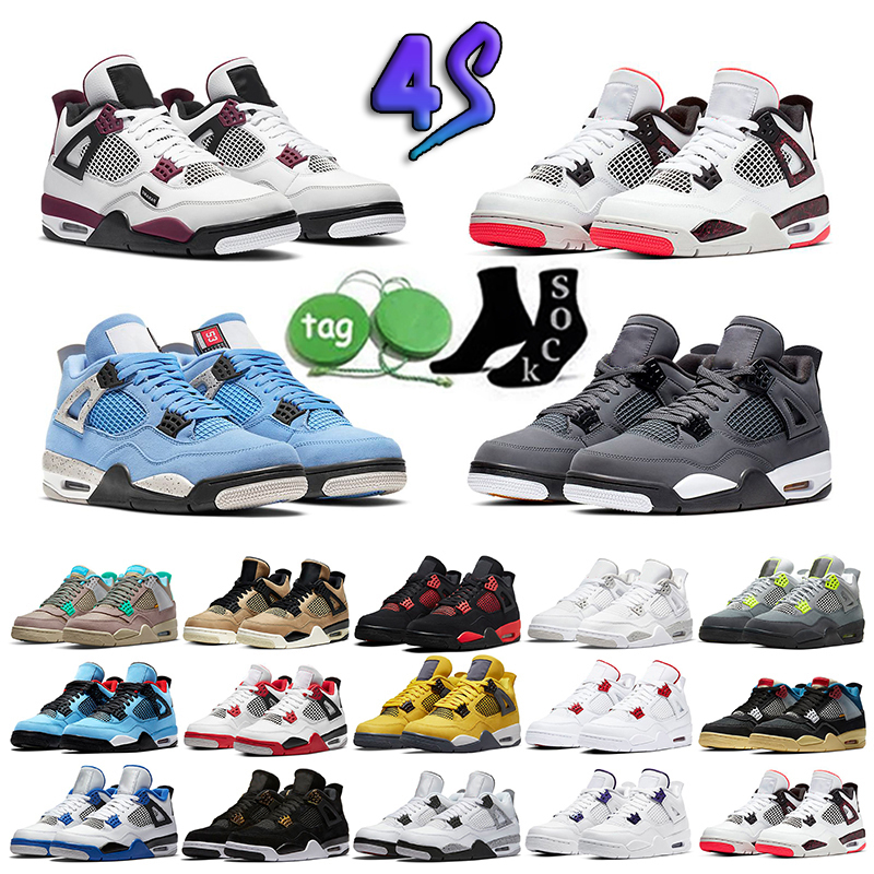 Black Cat Oreo 4 4s Mens Basketball Shoes University Blue Thunder Fire Red Blank Canvas Bred Canyon Purple Metallic Men Sports Women Sneakers Trainers, 25
Black Cat Oreo 4 4s Mens Basketball Shoes University Blue Thunder Fire Red Blank Canvas Bred Canyon Purple Metallic Men Sports Women Sneakers Trainers, 25