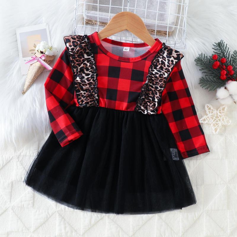 Girl Dresses Toddler Girls Long Sleeve Black Plaid Leopard Prints Dress Princess For Kids Babys Clothes 6 Year Old, Hot pink
Girl Dresses Toddler Girls Long Sleeve Black Plaid Leopard Prints Dress Princess For Kids Babys Clothes 6 Year Old, Hot pink