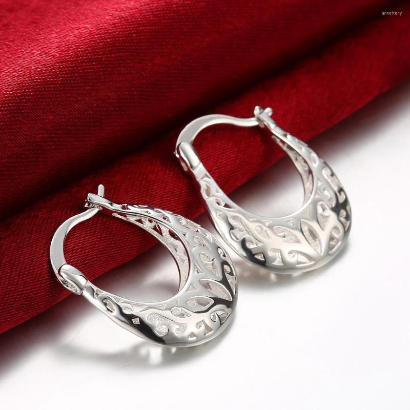 

Dangle Earrings Pretty 925 Sterling Silver Hollow Carved Drop For Women High Quality Party Wedding Jewelry Trendsetter Christmas Gifts