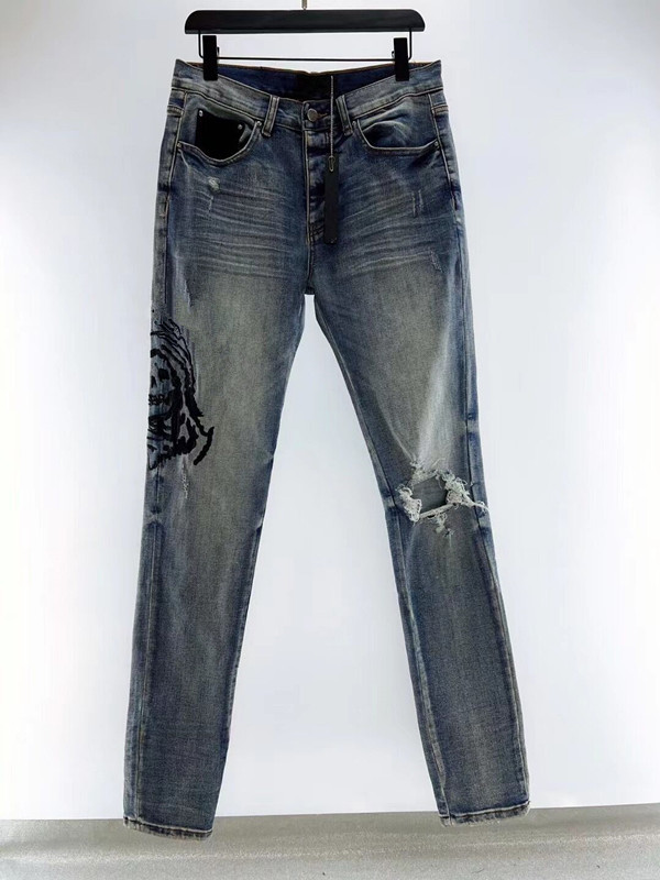 Men's Jean Hombre trousers Men Embroidery Patchwork Ripped For Trend Motorcycle Pant Mens Skinny 5F899
Men's Jean Hombre trousers Men Embroidery Patchwork Ripped For Trend Motorcycle Pant Mens Skinny 5F899