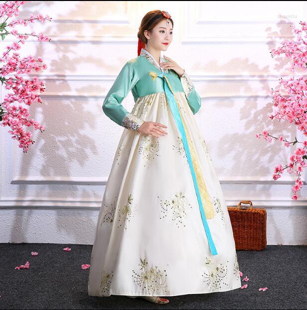 Stage Wear Korean Traditional Costume Women Hanbok Dance Dress Embroidered Sequin Performance Vintage, Beige
Stage Wear Korean Traditional Costume Women Hanbok Dance Dress Embroidered Sequin Performance Vintage, Beige