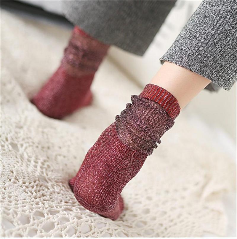 Women Socks Gtglad 1 Pair 2023 Shiny Long Autumn And Spring Fashion Glitter Silver Flanging Wild In Tube, Blue
Women Socks Gtglad 1 Pair 2023 Shiny Long Autumn And Spring Fashion Glitter Silver Flanging Wild In Tube, Blue