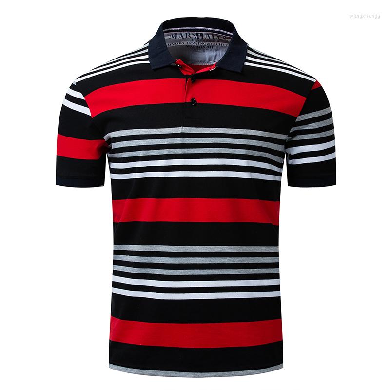 Men's Polos Summer Polo Shirt Lapel Urban Fashion Striped Casual Business Short Sleeve, Red
Men's Polos Summer Polo Shirt Lapel Urban Fashion Striped Casual Business Short Sleeve, Red