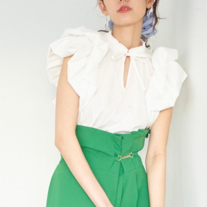 Women' Blouses 2023 Stand Collar Elegant Women Blouse Sweet Japanese Petal Sleeve Shirt Summer Vintage Off Shoulder Tops, White tops
Women' Blouses 2023 Stand Collar Elegant Women Blouse Sweet Japanese Petal Sleeve Shirt Summer Vintage Off Shoulder Tops, White tops