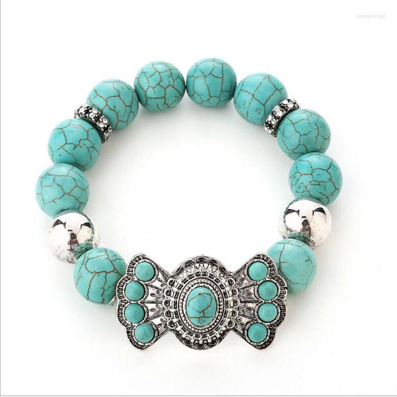 Strand Vintage Synthetic Stone Bracelet Bangle For Women Bohemia Alloy Charm Beaded String Fashion Jewelry Pulseras
Strand Vintage Synthetic Stone Bracelet Bangle For Women Bohemia Alloy Charm Beaded String Fashion Jewelry Pulseras