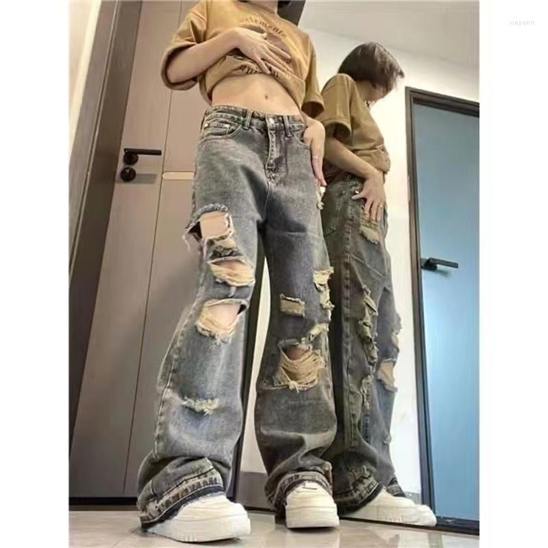 Women's Jeans American High Street Tide Ins National Loose Wide Leg Pants Harajuku Ripped Baggy Female, Make old blue
Women's Jeans American High Street Tide Ins National Loose Wide Leg Pants Harajuku Ripped Baggy Female, Make old blue