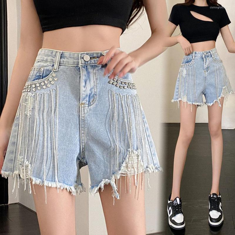 Women' Jeans 2023 Summer Fashion Tide Denim Short Women High Street Style Rhinestone Sequins Loose Hole Tassel Female Fit Wild Clothing, Blue
Women' Jeans 2023 Summer Fashion Tide Denim Short Women High Street Style Rhinestone Sequins Loose Hole Tassel Female Fit Wild Clothing, Blue