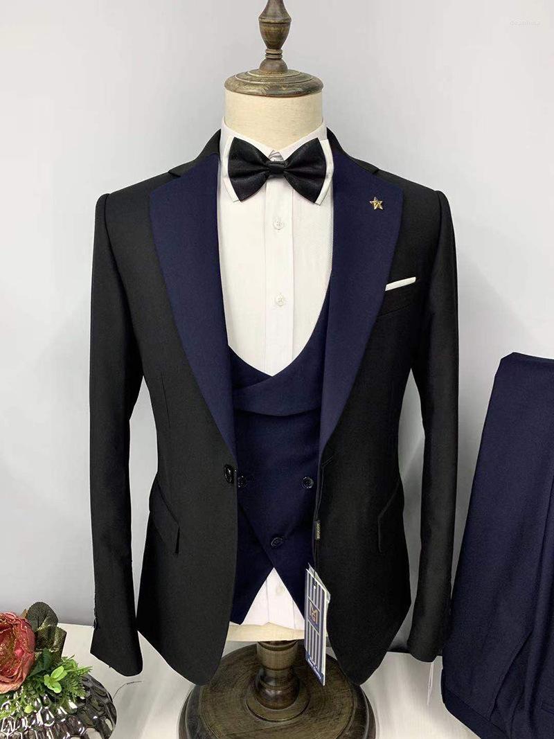 Men's Suits Suit Men's Three Piece Wedding Banquet Cross Border Foreign Trade Manufacturer Business Man's With Pants, Blue
Men's Suits Suit Men's Three Piece Wedding Banquet Cross Border Foreign Trade Manufacturer Business Man's With Pants, Blue
