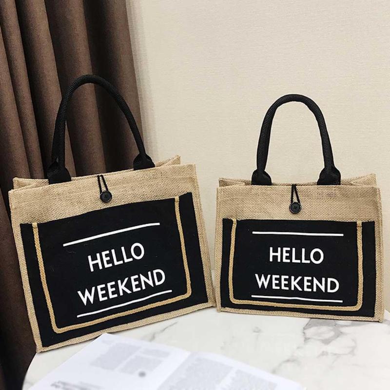 Evening Bags High Quality Women Linen Luxury Tote Large Capacity Female Casual Shoulder Bag Lady Daily Handbag Fresh Beach Shopping, Black l
Evening Bags High Quality Women Linen Luxury Tote Large Capacity Female Casual Shoulder Bag Lady Daily Handbag Fresh Beach Shopping, Black l
