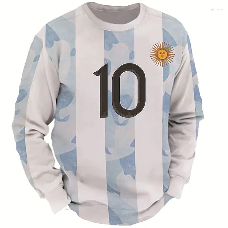 Men' T Shirts Blue 3D Print T-Shirt Argentina Flag Custom Name Crew Neck Stripe Street Long Sleeve Sweatshirt Casual Top, Black
Men' T Shirts Blue 3D Print T-Shirt Argentina Flag Custom Name Crew Neck Stripe Street Long Sleeve Sweatshirt Casual Top, Black