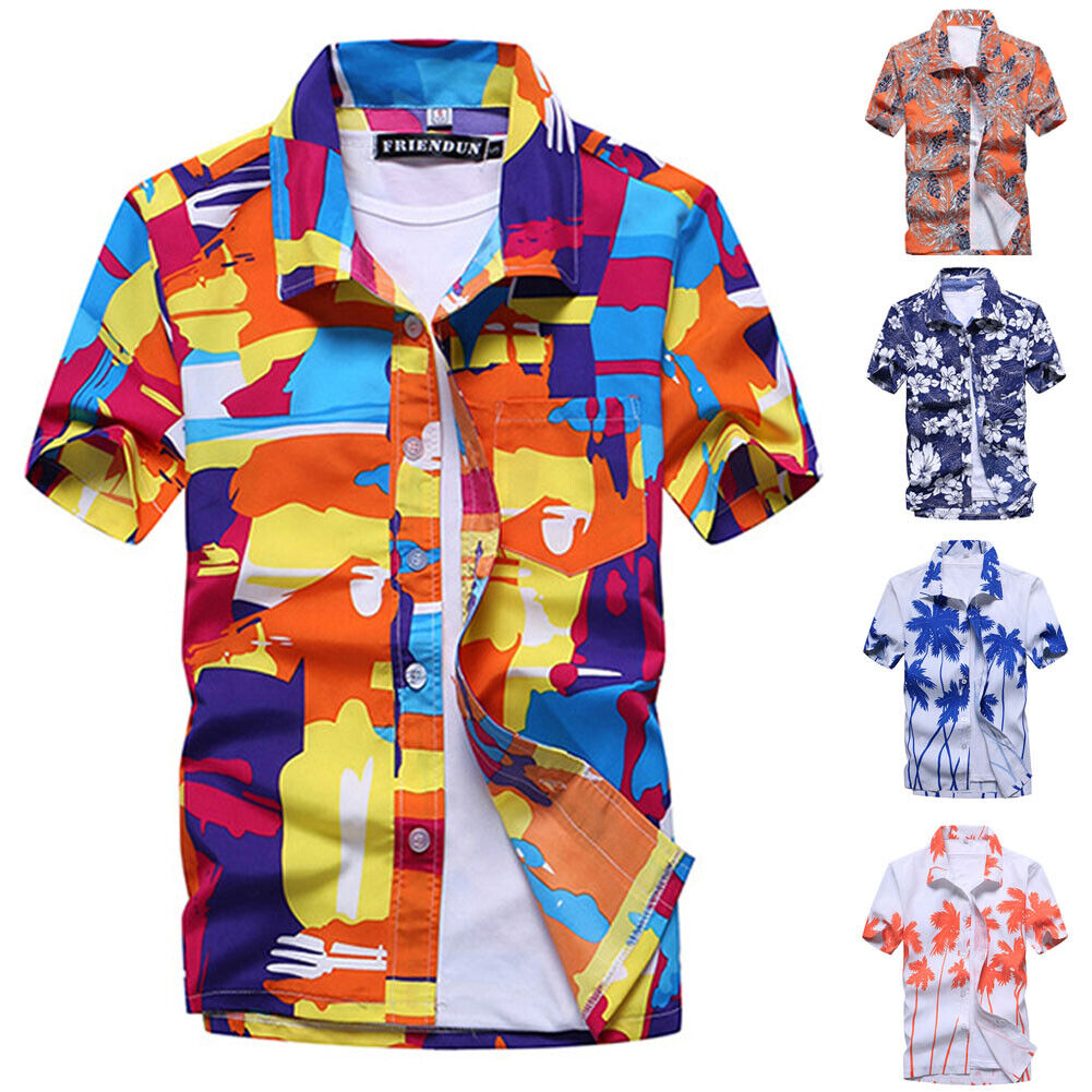 Button Down Shirt Men Baroque Fashion Hawaiian Short Sleeve T Casual Party Tee, Orange
Button Down Shirt Men Baroque Fashion Hawaiian Short Sleeve T Casual Party Tee, Orange