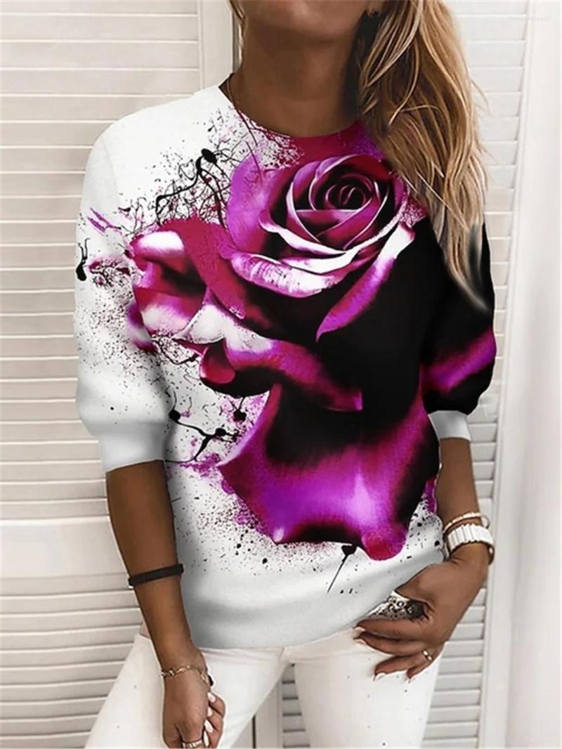 Women' T Shirts Fashion Women' Shirt Elegant Street Design Gradual Change Makes Flowers Funny 3D Printing Spring Autumn Ladies
Women' T Shirts Fashion Women' Shirt Elegant Street Design Gradual Change Makes Flowers Funny 3D Printing Spring Autumn Ladies
