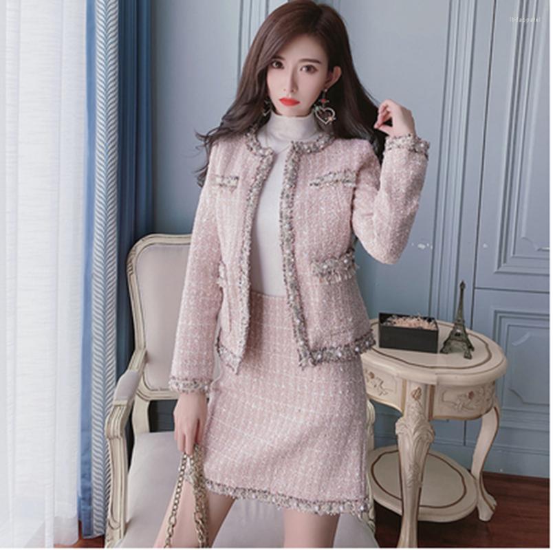 Work Dresses DALMAZZO Fall Winter Women Fashion Pink Tweed Woolen Suits Long Sleeve Short Coat Tops Wrap Hip Mini Skirt 2 Piece Set Clothes, Picture color
Work Dresses DALMAZZO Fall Winter Women Fashion Pink Tweed Woolen Suits Long Sleeve Short Coat Tops Wrap Hip Mini Skirt 2 Piece Set Clothes, Picture color
