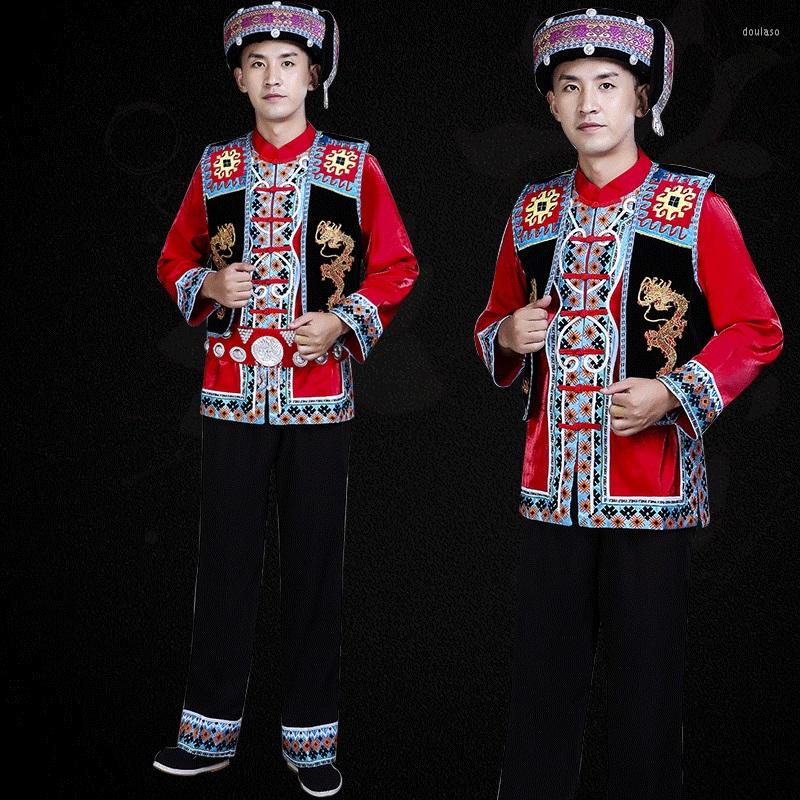 Stage Wear Hmong Men Clothes National Chinese Folk Dance Thnic Modern Costumes Classical Design FF2004, Picture shown
Stage Wear Hmong Men Clothes National Chinese Folk Dance Thnic Modern Costumes Classical Design FF2004, Picture shown