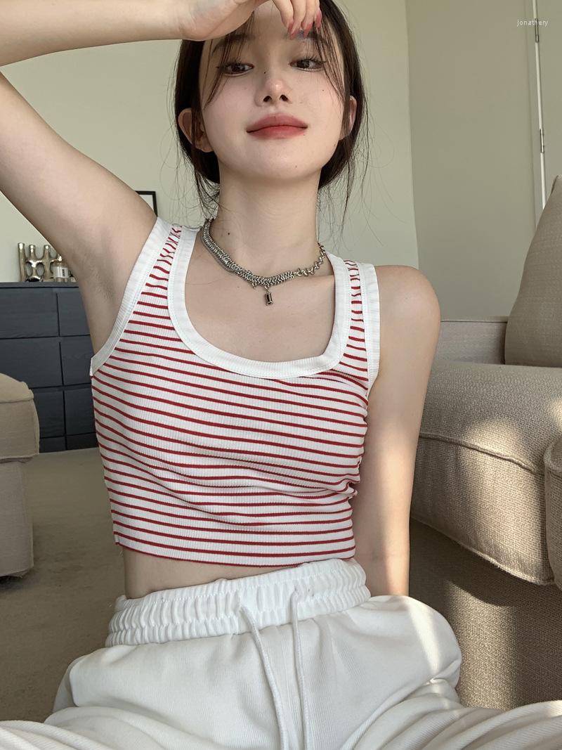 Women's Tanks 2023 Summer Slim Striped Short Top Sexy Women Sleeveless Crew Neck Tank Tops Casual Woman Clothes Y2k Vest, Rd
Women's Tanks 2023 Summer Slim Striped Short Top Sexy Women Sleeveless Crew Neck Tank Tops Casual Woman Clothes Y2k Vest, Rd
