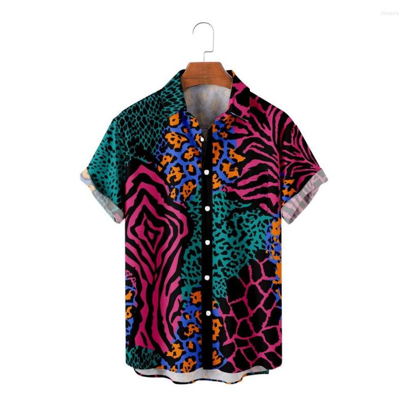 Men's Casual Shirts Summer Leopard Print Shirt Streetwear Men's Short Sleeve Tops Fashion Party Button
Men's Casual Shirts Summer Leopard Print Shirt Streetwear Men's Short Sleeve Tops Fashion Party Button