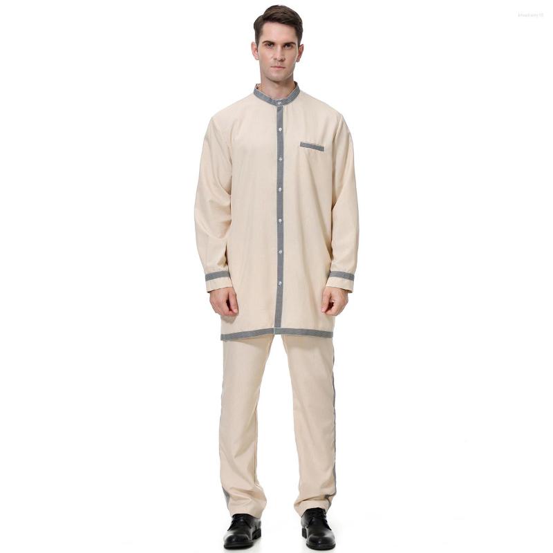 Ethnic Clothing Islamic Jubba Men Length Loose Muslim Saudi Arabia Middle East Costumes Abaya Pants Set
Ethnic Clothing Islamic Jubba Men Length Loose Muslim Saudi Arabia Middle East Costumes Abaya Pants Set