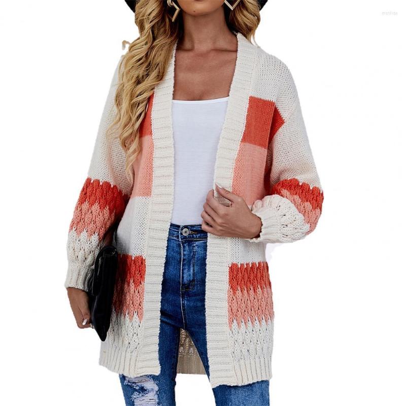Women' Knits Loose Women Sweater Coat Contrast Color Autumn Winter Warm Office Ladies Open Stitch Overcoat, Purple
Women' Knits Loose Women Sweater Coat Contrast Color Autumn Winter Warm Office Ladies Open Stitch Overcoat, Purple