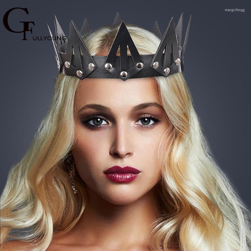 Garters Irregular Leather Royal Queen Crown Women Choker Gothic Black Necklace Round Rivet Goth Accessories Sexy Punk Harajuku Headdress, A 1pcs 
Garters Irregular Leather Royal Queen Crown Women Choker Gothic Black Necklace Round Rivet Goth Accessories Sexy Punk Harajuku Headdress, A 1pcs