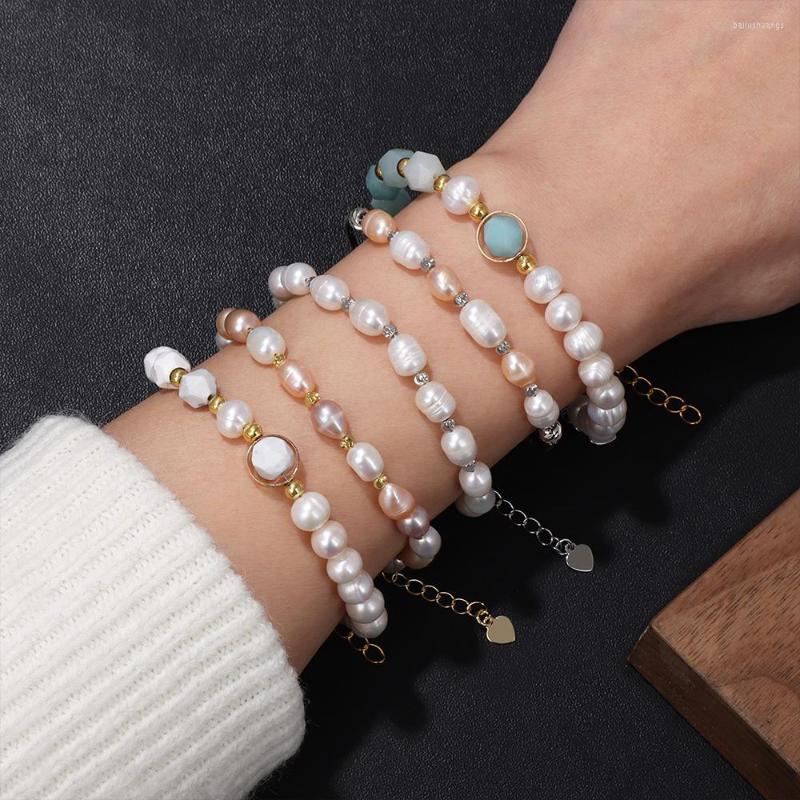 Strand Elegant Freshwater Pearl Bracelet Women Baroque Natural Beads Bracelets Female Bangles Fashion Jewelry Girls Wedding Gifts
Strand Elegant Freshwater Pearl Bracelet Women Baroque Natural Beads Bracelets Female Bangles Fashion Jewelry Girls Wedding Gifts