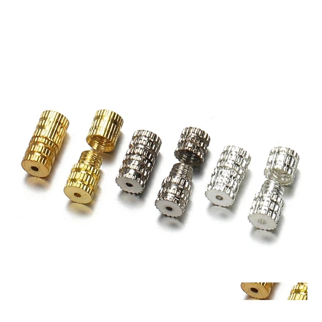 Clasps Hooks Cylinder Screw Fasteners Buckles For Jewelry Making Necklace Bracelet Rope End Closure Connector Diy Findings Drop De Dhaui
Clasps Hooks Cylinder Screw Fasteners Buckles For Jewelry Making Necklace Bracelet Rope End Closure Connector Diy Findings Drop De Dhaui