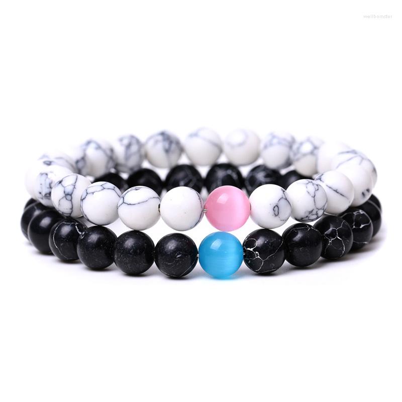 Strand Couples Distance Bracelet Classic Natural Stone Blue And Pink Yin Yang Beaded Yoga Bracelets For Men Women Friend Gifts
Strand Couples Distance Bracelet Classic Natural Stone Blue And Pink Yin Yang Beaded Yoga Bracelets For Men Women Friend Gifts