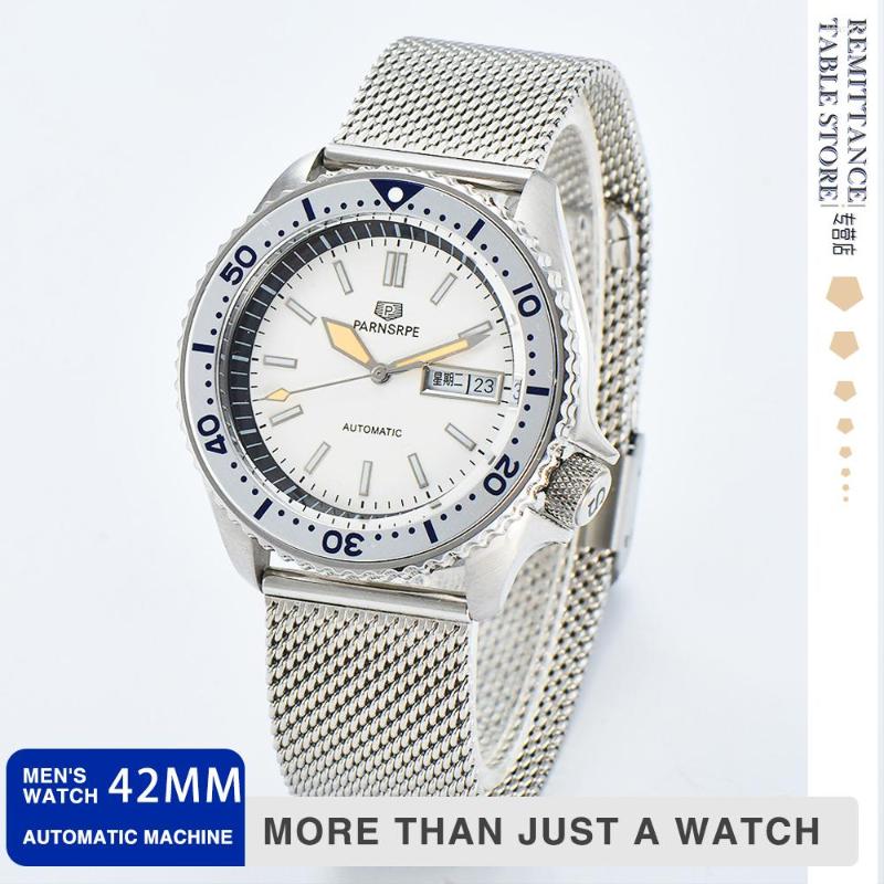 Wristwatches Parnsrpe - Luxury Fashion Super Bright Luminous Men's Watch NH36A Sapphire Crystal 316L Stainless Steel Case Mechanical, No-3
Wristwatches Parnsrpe - Luxury Fashion Super Bright Luminous Men's Watch NH36A Sapphire Crystal 316L Stainless Steel Case Mechanical, No-3