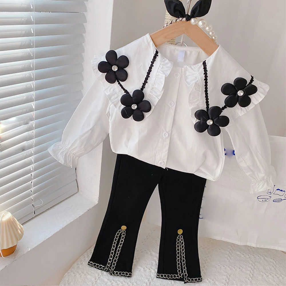 s Black Floral Kids Spring Autumn Clothing Set Children Pcs Clothes Suit White TshirtPants Girl Tracksuit Outfits, Green
s Black Floral Kids Spring Autumn Clothing Set Children Pcs Clothes Suit White TshirtPants Girl Tracksuit Outfits, Green