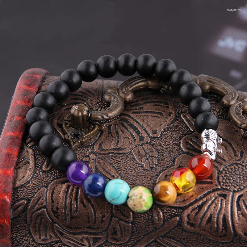 Charm Bracelets 7 Reiki Chakra Bracelet Quartz Lava White Black Turquoises Bangle For Women Natural Stone Meditation Healing
Charm Bracelets 7 Reiki Chakra Bracelet Quartz Lava White Black Turquoises Bangle For Women Natural Stone Meditation Healing