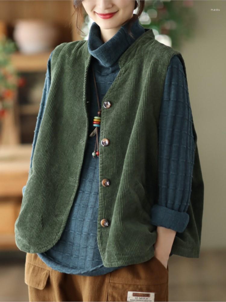 Women's Jackets Women Vest Autumn Retro Casual Corduroy Tops Coat 2023 Female Cardigan Button Sleeveless Loose, Black
Women's Jackets Women Vest Autumn Retro Casual Corduroy Tops Coat 2023 Female Cardigan Button Sleeveless Loose, Black