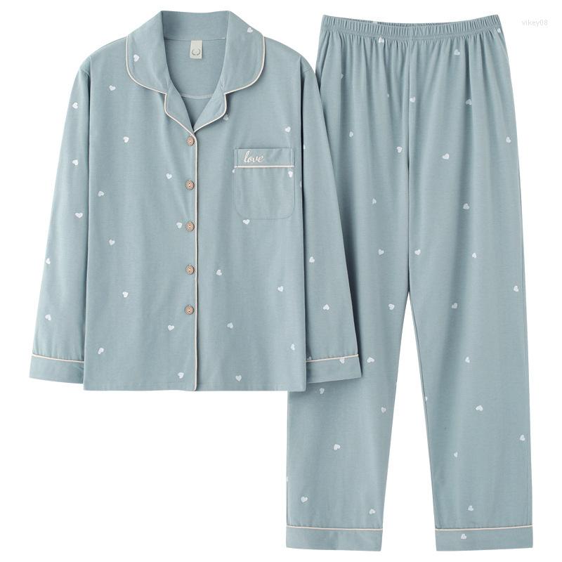 Women's Sleepwear Two Piece Set Summer Women Pajamas Dot Home Sets Lapel Button Long-sleeved Tops Loose Trousers Loungewear Suit For Woman, Y2369
Women's Sleepwear Two Piece Set Summer Women Pajamas Dot Home Sets Lapel Button Long-sleeved Tops Loose Trousers Loungewear Suit For Woman, Y2369