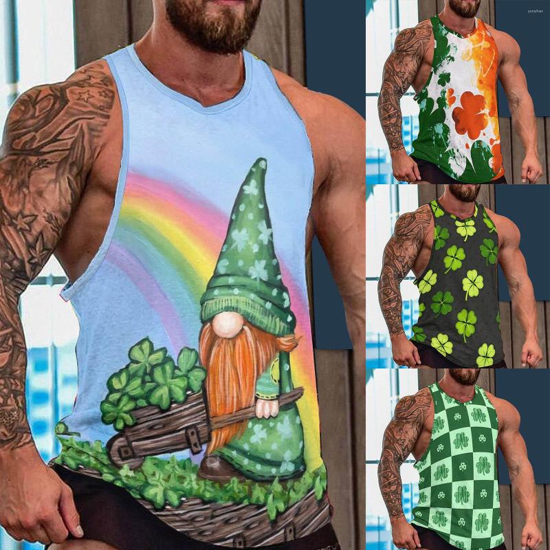 Men' T Shirts Mens Fashion St Patricks Day Digital 3D Printing Sleeveless Round Neck Shirt Vest Men Pack, Black
Men' T Shirts Mens Fashion St Patricks Day Digital 3D Printing Sleeveless Round Neck Shirt Vest Men Pack, Black