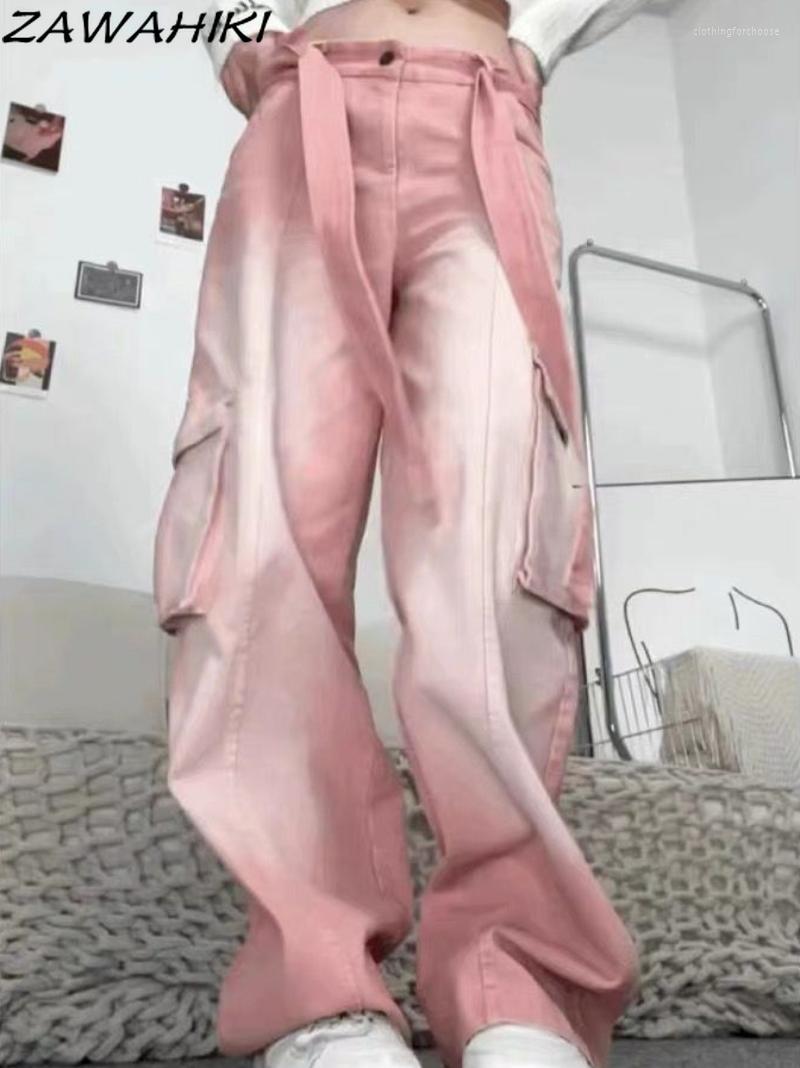 Women' Jeans Y2K Clothing Gradient High Waist Loose Wide Leg Sweatpants Trousers Women Pink Jogger Belt Cargo Pants Streetwear Outfits
Women' Jeans Y2K Clothing Gradient High Waist Loose Wide Leg Sweatpants Trousers Women Pink Jogger Belt Cargo Pants Streetwear Outfits