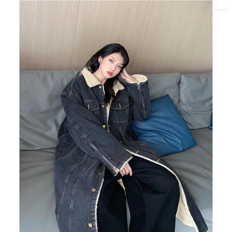 Women's Trench Coats Woman Denim Fur Collar Coat Winter Female Cotton-padded Casual Jacket Ladies Thick Clothing Parkas Oversize Outwear, Blue
Women's Trench Coats Woman Denim Fur Collar Coat Winter Female Cotton-padded Casual Jacket Ladies Thick Clothing Parkas Oversize Outwear, Blue