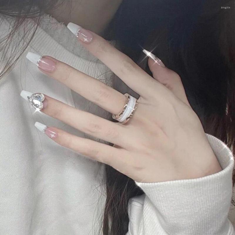 False Nails 24PCS Press On Fake 3D Crystal Diamond Pink And White Butteryfly Extra Long Coffin French Nude, Picture shown
False Nails 24PCS Press On Fake 3D Crystal Diamond Pink And White Butteryfly Extra Long Coffin French Nude, Picture shown
