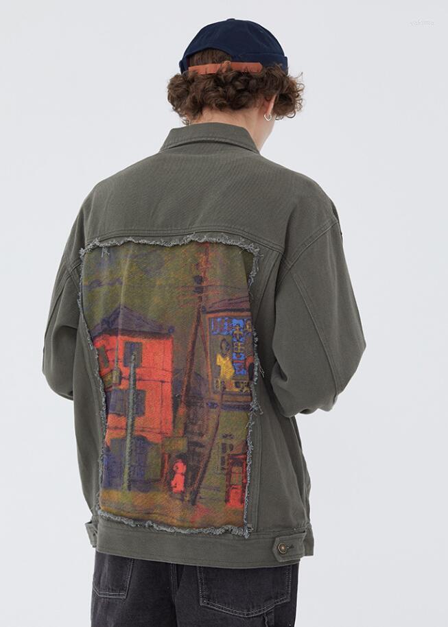Men's Jackets 2023 Autumn Winter Retro Patch Loose Jacket Coat Men Street Japanese Printed Outerwear Casual Tops W1370, Khaki
Men's Jackets 2023 Autumn Winter Retro Patch Loose Jacket Coat Men Street Japanese Printed Outerwear Casual Tops W1370, Khaki
