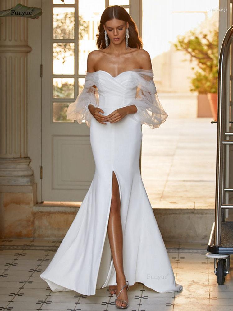 Wedding Dress Charming White 2023 Arrival Sexy Off The Shoulder Tulle Puff Sleeves Mermaid Bridal Gown Backless Abendkleider
Wedding Dress Charming White 2023 Arrival Sexy Off The Shoulder Tulle Puff Sleeves Mermaid Bridal Gown Backless Abendkleider