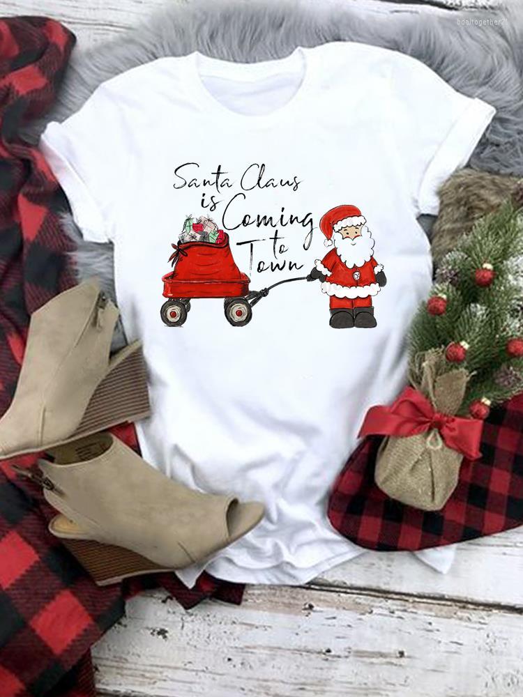 Women's T Shirts Women Fashion Female Casual T-shirts Merry Christmas Cartoon Santa Clause Clothing Print Short Sleeve Graphic Tee Year, Qlo31045
Women's T Shirts Women Fashion Female Casual T-shirts Merry Christmas Cartoon Santa Clause Clothing Print Short Sleeve Graphic Tee Year, Qlo31045
