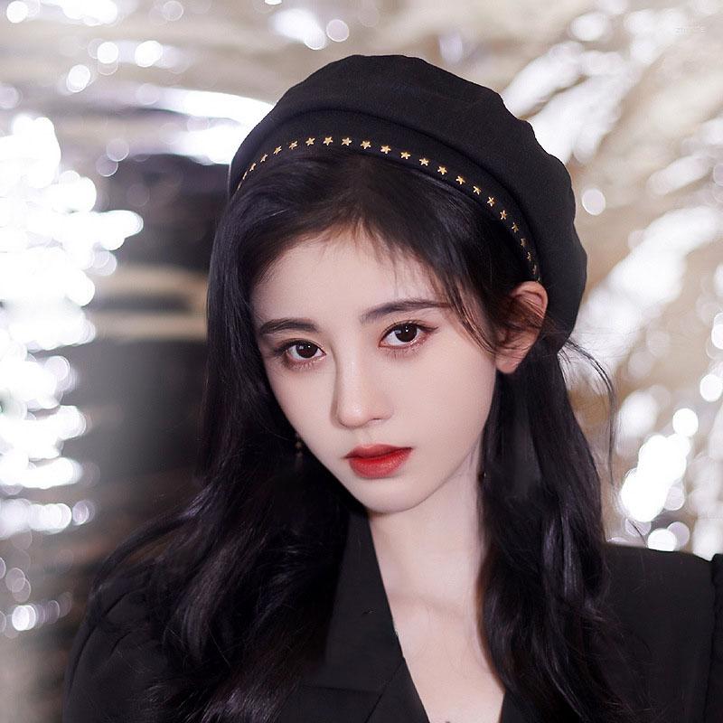Berets 2023 Beret For Women Fashion Pu Leather Hats Vintage Flat Caps Black Star Decoration Versatile Solid Color Pain Ter Hat, Cotton
Berets 2023 Beret For Women Fashion Pu Leather Hats Vintage Flat Caps Black Star Decoration Versatile Solid Color Pain Ter Hat, Cotton