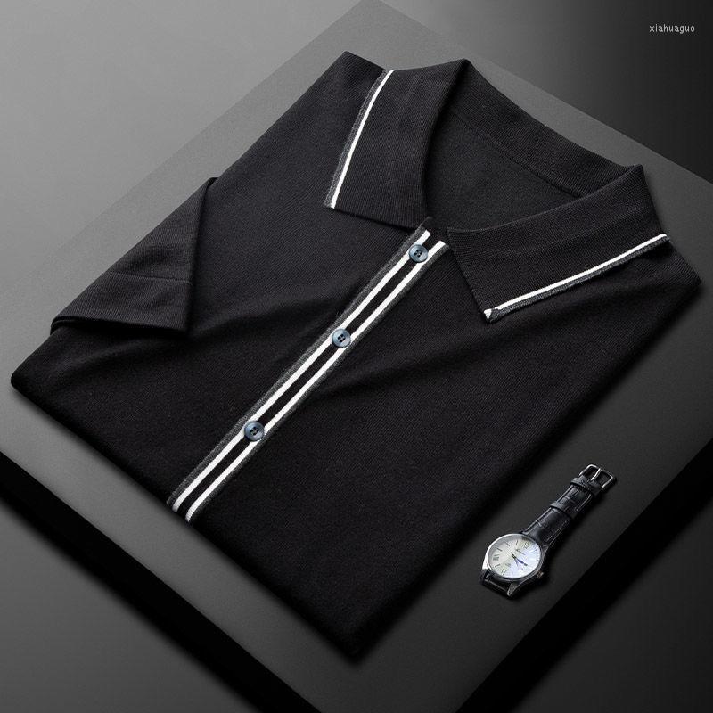 Men's Polos Luxury Premium Summer Polo Shirt Men's Knitted Short Sleeve Slim Fit Korean Fashion Designer Half Casual Business T-shirt, Black
Men's Polos Luxury Premium Summer Polo Shirt Men's Knitted Short Sleeve Slim Fit Korean Fashion Designer Half Casual Business T-shirt, Black