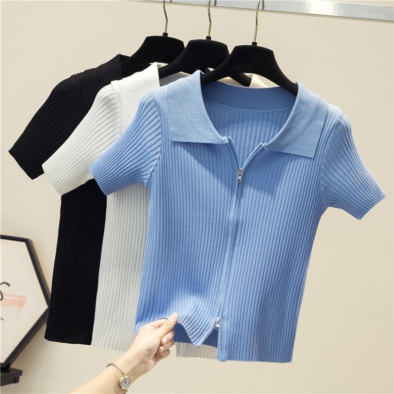 Women's T Shirts V-Neck Knitted BM Style Casual Sweater Crop Tops Women Knitting Short Sleeve Summer Zipper Thin Cardigan, Black
Women's T Shirts V-Neck Knitted BM Style Casual Sweater Crop Tops Women Knitting Short Sleeve Summer Zipper Thin Cardigan, Black