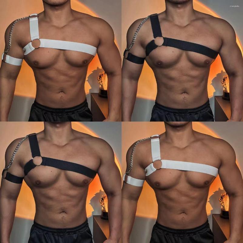 Stage Wear Stretch Chest Strap Pole Dance Costume For Male Sexy Nightclub Gogo Dancing Accessories Muscle Man HipHop Jazz Dancewear VDB5830, Black
Stage Wear Stretch Chest Strap Pole Dance Costume For Male Sexy Nightclub Gogo Dancing Accessories Muscle Man HipHop Jazz Dancewear VDB5830, Black