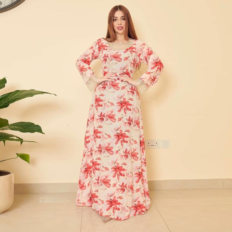 Ethnic Clothing Morocco Muslim Robe Dress Women Floral Print Mesh Diamond Abaya Dubai Arabic Party Vestidos Long Kaftan Femme Musulman
Ethnic Clothing Morocco Muslim Robe Dress Women Floral Print Mesh Diamond Abaya Dubai Arabic Party Vestidos Long Kaftan Femme Musulman