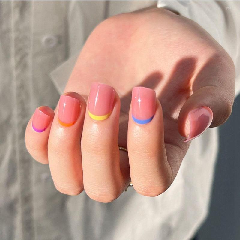 False Nails Simple Style French Short Round/Square Head Wearable Fake Detachable Full Cover Nail Tips Manicure Tool, 04
False Nails Simple Style French Short Round/Square Head Wearable Fake Detachable Full Cover Nail Tips Manicure Tool, 04