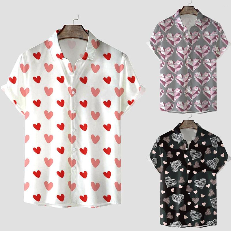 Men's Casual Shirts Summer Men's Hawaii Beach Vacation For Men Valentine 3d Digital Loose Breathable Short Sleeve Tops Clothing, E-a
Men's Casual Shirts Summer Men's Hawaii Beach Vacation For Men Valentine 3d Digital Loose Breathable Short Sleeve Tops Clothing, E-a