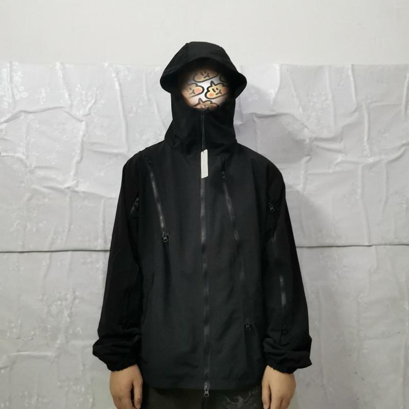 Men' Jackets Techwear Men' Detachable Hood Black Waterproof Functional Stormsuit Jacket Taped Seams Hip Hop Punk Fashion Darkwear
Men' Jackets Techwear Men' Detachable Hood Black Waterproof Functional Stormsuit Jacket Taped Seams Hip Hop Punk Fashion Darkwear
