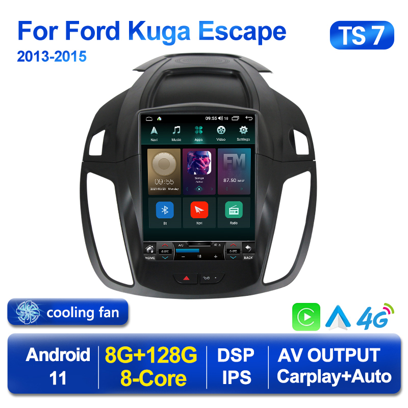 2 Din Car dvd Android 11 Player For Tesla Style Radio For Ford Kuga 2 Escape 3 2013-2016 Multimedia GPS 2din Carplay Stereo
2 Din Car dvd Android 11 Player For Tesla Style Radio For Ford Kuga 2 Escape 3 2013-2016 Multimedia GPS 2din Carplay Stereo