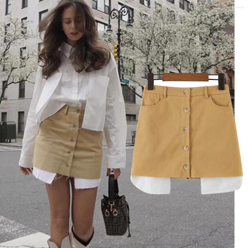 Skirts Maxdutti England High Street Vintage Patchwork Single Breasted Mini Skirt Wasit A-line Sexy Women, Khaki
Skirts Maxdutti England High Street Vintage Patchwork Single Breasted Mini Skirt Wasit A-line Sexy Women, Khaki