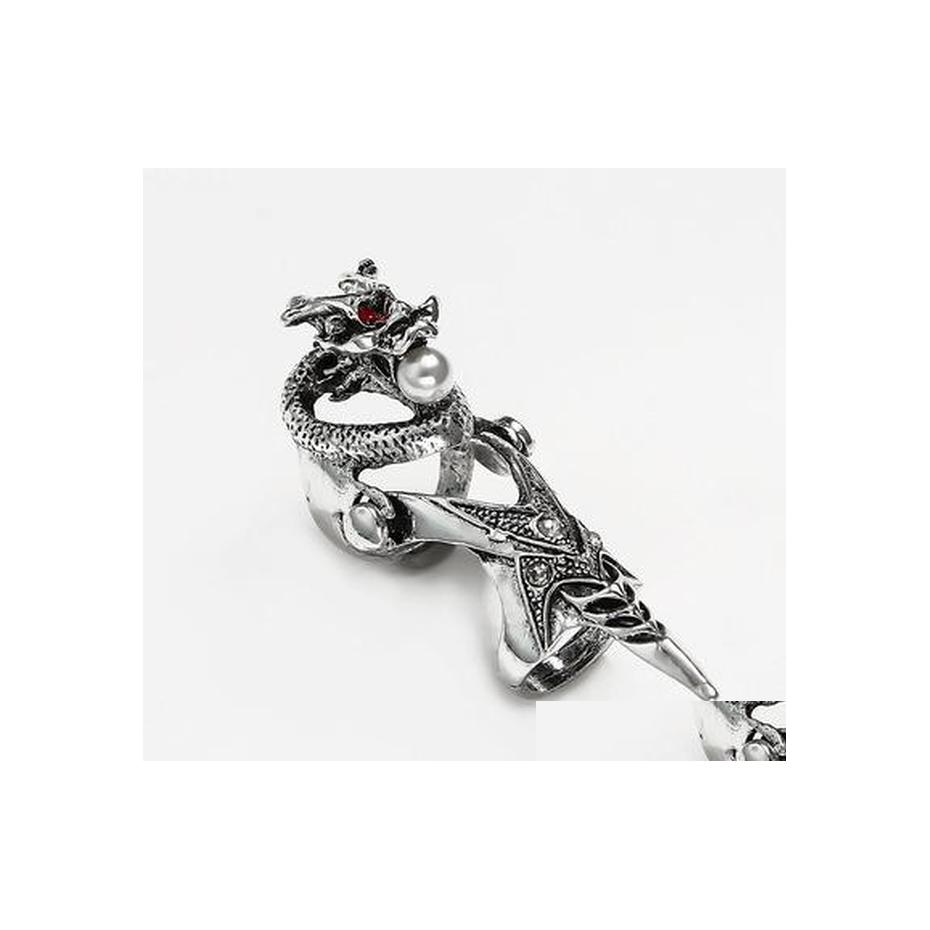 Cluster Rings Gothic Punk Ring Dragon Skl Joint Knuckle Fl Finger Statement Jewelry Party Club Charm Drop Delivery Dhlpo
Cluster Rings Gothic Punk Ring Dragon Skl Joint Knuckle Fl Finger Statement Jewelry Party Club Charm Drop Delivery Dhlpo